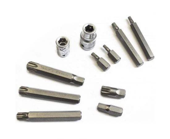 Набор бит с битодержателями (42 предмета; 75/30 мм; T20-T60, H4-H12, M5-M12) Forsage 47358 F-4421 – изображение 5