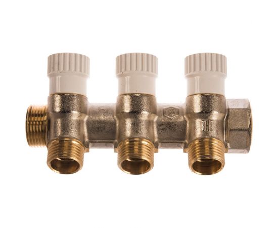 Распределительный коллектор STOUT 3/4, 3 отвода 1/2 SMB 6851 341203 – изображение 5