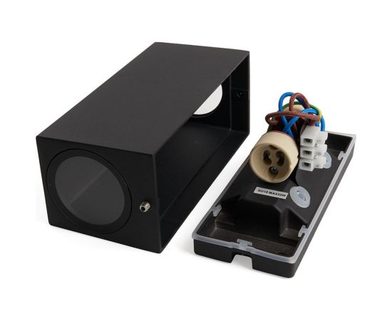 Садово-парковый светильник FERON 230V 2*GU10, DH051, черный (на стену) 48330 – изображение 6