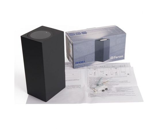 Садово-парковый светильник FERON 230V 2*GU10, DH051, черный (на стену) 48330 – изображение 8