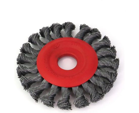 Щетка дисковая жгутовая для УШМ 115x12x22.2 мм, проволока сталь 0.50 мм SIT 2012 