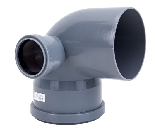 Универсальный отвод VALFEX 110/50x87.5, левый-правый, внутренняя канализация 23123150 