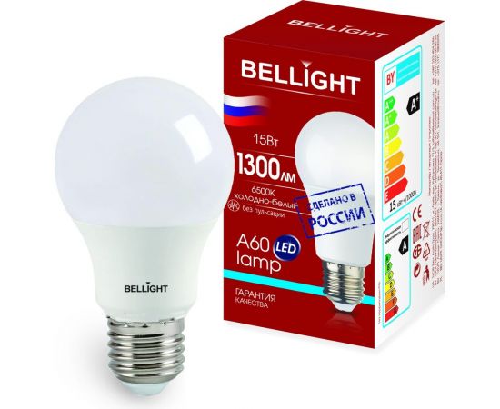 Светодиодная лампа BELLIGHT LED A60 220V/15W/E27 6500К 1300лм 85339514 