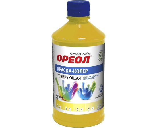 Тонирующая краска - колер ОРЕОЛ лимонный сад, 0.725 кг 5707 