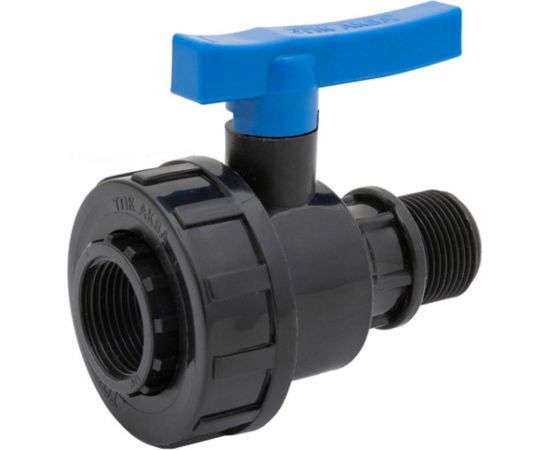 Шаровой компрессионный кран ПОЛИТЭК ВР/НР 3/4x3/4 ТПК-АКВА, 552223434 