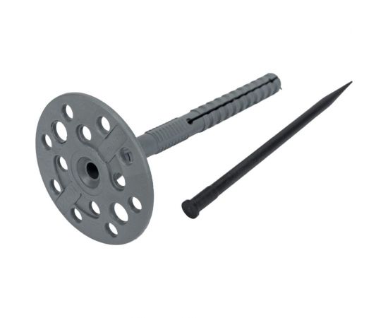 Дюбель для теплоизоляции Tech-Krep с пластмассовым гвоздём, 10x120 мм, 30 шт. 154278 