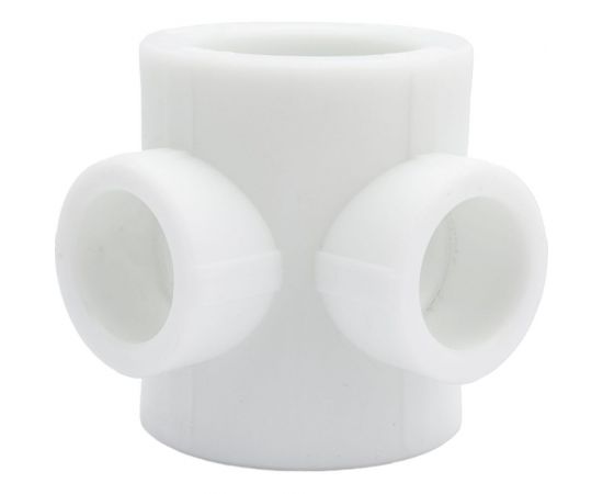 Крестовина VALFEX PP-R белая, 2-плоскостная, 40х25 мм10118240 127-8215 