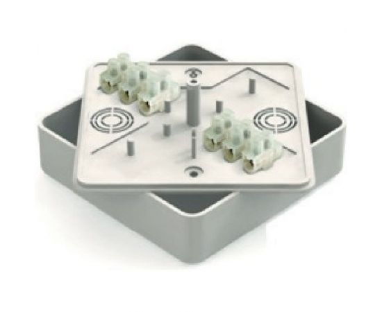 Распределительная коробка GREENEL с клеммной колодкой 100х100х44мм БЕЛАЯ GE41222-01 