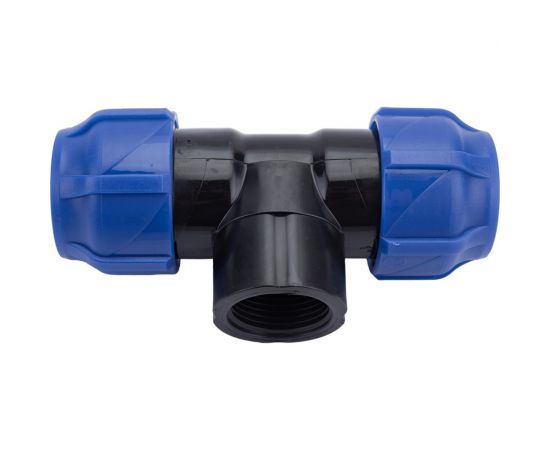 Компрессионный переходной тройник VALFEX ПНД, с внутренней резьбой, 32-1""-32 1210013210032 