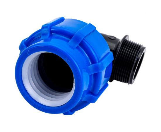 Отвод с наружной резьбой ПОЛИТЭК 50х1 1/2 50015112 – изображение 2