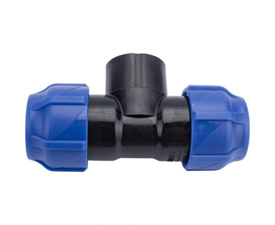 Компрессионный переходной тройник VALFEX ПНД, с внутренней резьбой, 32-1""-32 1210013210032 – изображение 2