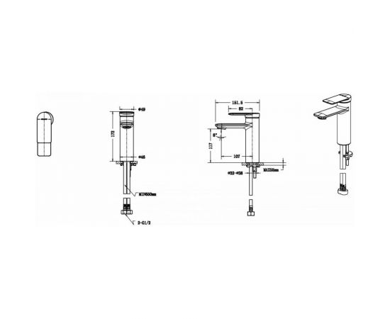 Смеситель для раковины Bravat EDDIE F1369402CP-RUS 00-00246518 – изображение 2