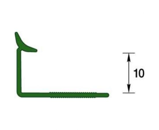 Профиль для плитки внутренний DECONIKA 10 мм 2.5 м 008-G Слоновая кость глянец Д-Пл10-В 008-G СЛК Г – изображение 2