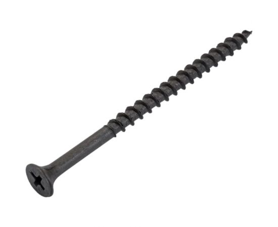 Черный саморез по дереву GSMETZ 4.2x70 мм, фосфатированный, 10 кг, 2040 шт., ph2 1004270 – изображение 2