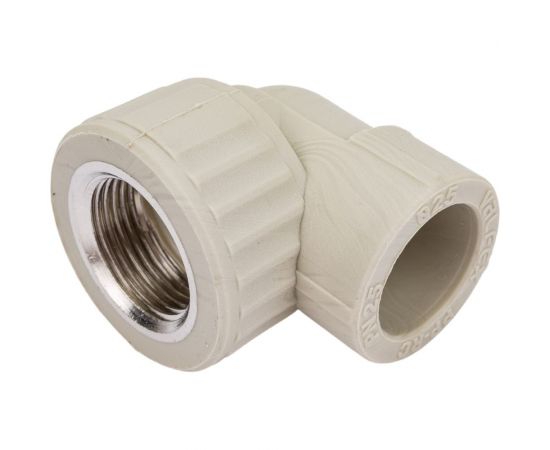 Угольник комбинированный с внутренней резьбой VALFEX PP-R серый, 25 мм х3/4"", 90 градусов 10125025Г 127-0488 – изображение 2