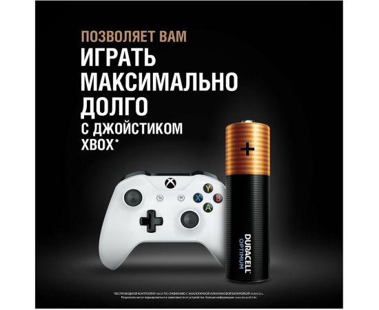 Батарейки Duracell Optimum щелочные, размера АА, 4 шт., Б0056020 – изображение 2