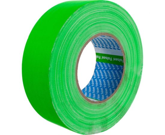 Тканевая влагостойкая лента FOLSEN флюоресцентная, 48мм х 50м, зеленая 054034850 – изображение 2