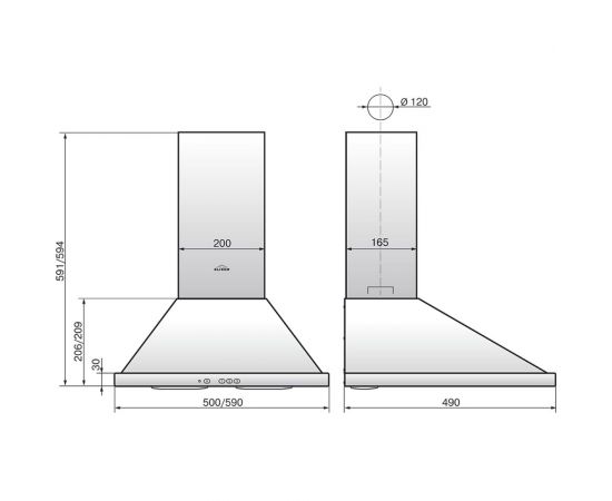 Кухонная вытяжка ELIKOR Оптима 50П-400-К3Л_медный антик 894602 – изображение 2