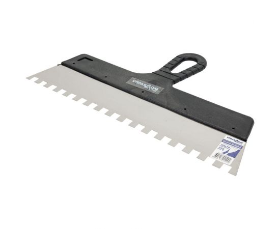 Зубчатый шпатель Управдом нержавеющий, 350 мм, размер зуба 10x10 мм 4100001890 – изображение 2