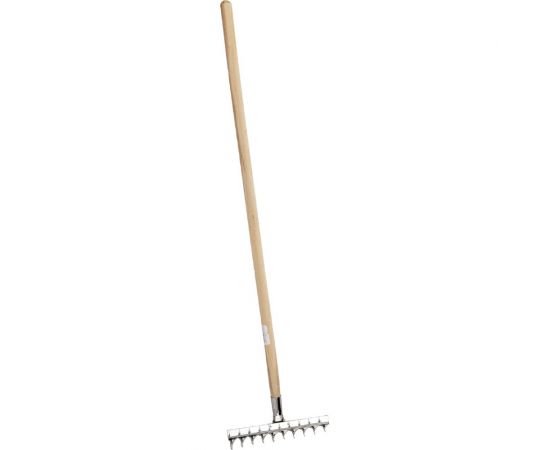 Витые грабли Gigant 10-зубые, нержавейка, с деревянным черенком GAV-13 – изображение 2