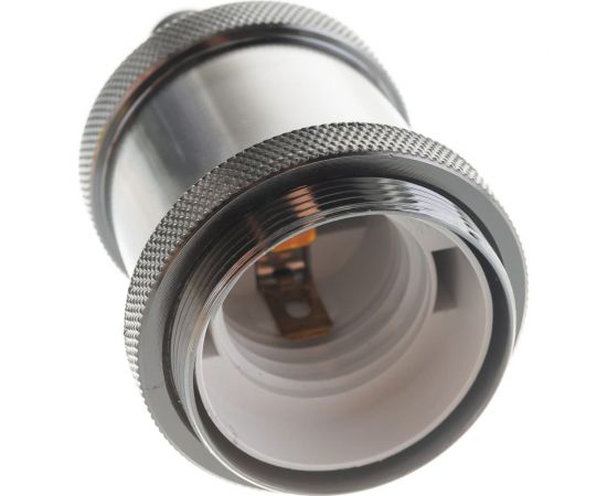 Электрический патрон Navigator NLH-V01-005-E27, подвесной, металл, черный хром 61517 – изображение 3