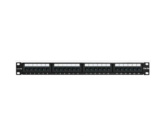 Патч-панель ExeGate EPP3-19-24-8P8C-C5e-110D 19 UTP 24 port cat 5e dual IDC 1U RoHS Black 256752 – изображение 3