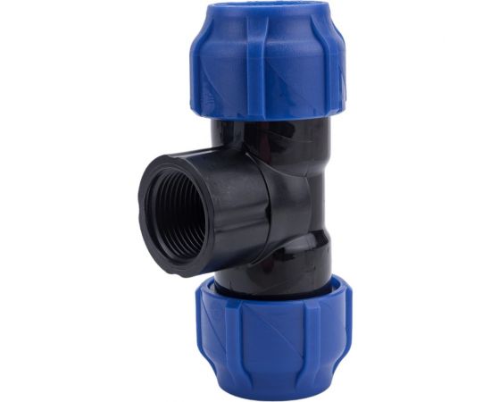 Компрессионный переходной тройник VALFEX ПНД, с внутренней резьбой, 32-1""-32 1210013210032 – изображение 3