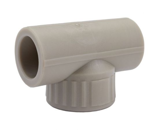 Тройник комбинированный с внутренней резьбой VALFEX PP-R серый, 25 мм х1/2"" 10127125Г 127-0433 – изображение 3