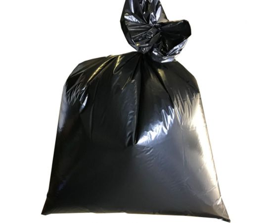 Мешки для мусора в упаковке (50 шт, 1000х1400 мм, 240 л, 50 мкм, ПВД, черные) Luscan 1623268 – изображение 3