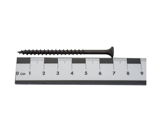 Черный саморез по дереву GSMETZ 4.2x70 мм, фосфатированный, 10 кг, 2040 шт., ph2 1004270 – изображение 4