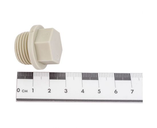 Заглушка-пробка VALFEX PP-R, серая, Дн20х1/2"" НР 10163020Г 127-0324 – изображение 4