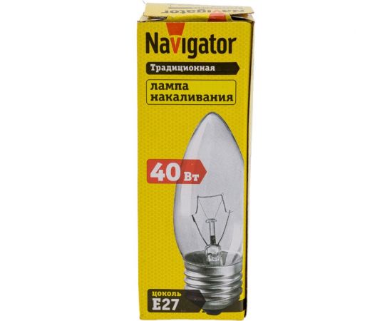 Лампа Navigator ДС 40вт B35, 230в. Е27 94328 – изображение 4