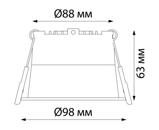Встраиваемый светодиодный светильник NOVOTECH LED, 12W, TRAN 358901 – изображение 5