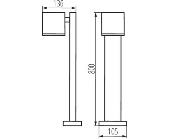 Парковый светильник столбик KANLUX GORI 80/ 29003 – изображение 9