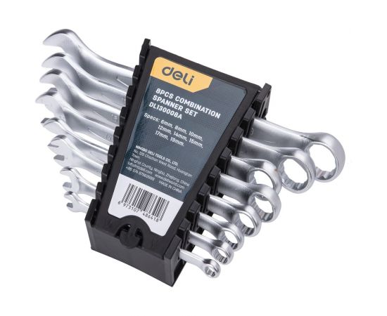 Набор комбинированных гаечных ключей DELI 8 шт. DL130008A 98316 – изображение 10