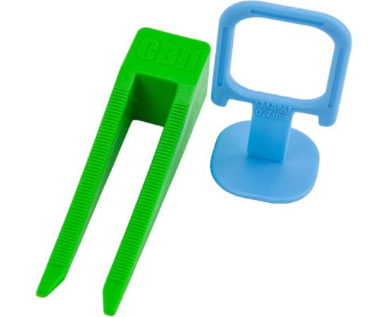 Зажим Квадрат 40 шт + Клин 40 шт, 0.7 мм, пакет 446-4040 DECOR 11608152 