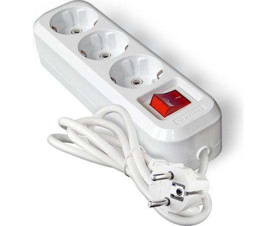 Удлинитель UNIVersal s-303а пвс 3/1,5 3гн. с заземлением, с выключателем, длина 3м (еврослот) 1726 