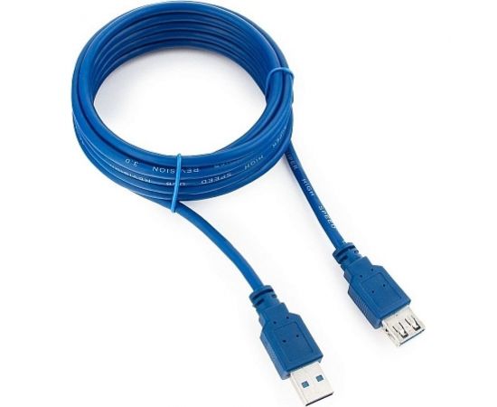 Кабель USB3.0 Pro Cablexpert, удлинитель, AM/AF, 3м, экранированный, синий, пакет, CCP-USB3-AMAF-10 