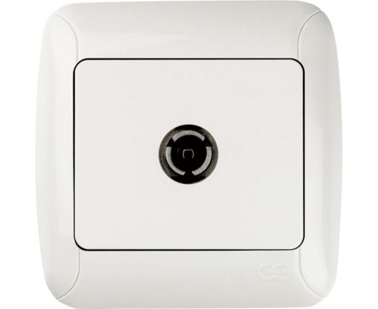 Розетка телевизионная GUNSAN Fantasy проходная белый 16231100-161122 