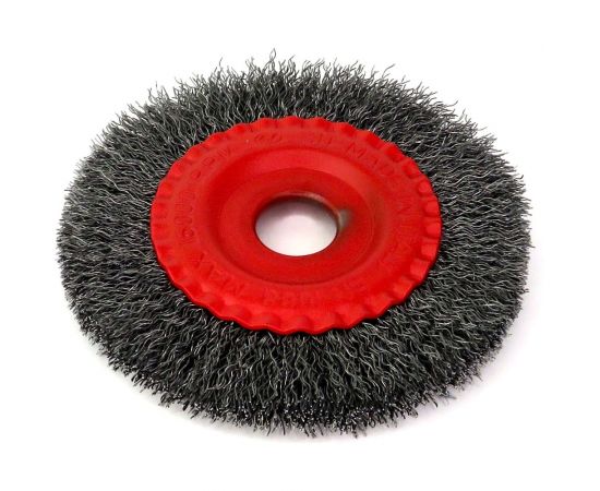 Щетка дисковая 125x8х22.2 мм, гофрированная сталь 0.35 мм для УШМ SIT 2499 
