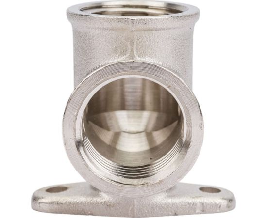 Угольник STI латунный Ду15 (1/2"") Ру16 ВР/ВР с креплением, никелированный D270-05009 – изображение 2