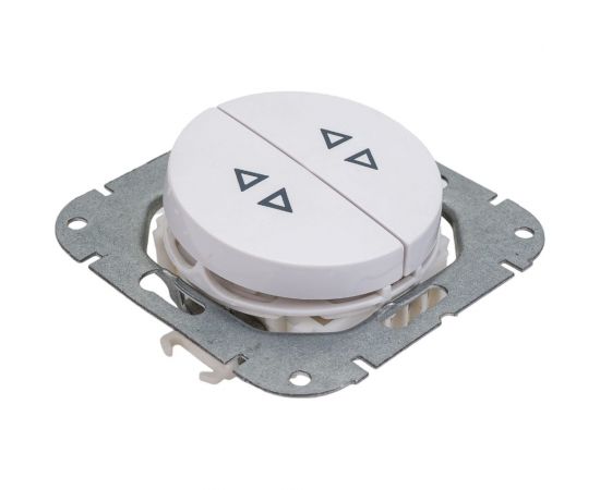 Механизм выключателя Bylectrica 2-клавишный, проходной, скрытая установка, серия ПРОВАНС, белый С(6+6) 10-3363 – изображение 2