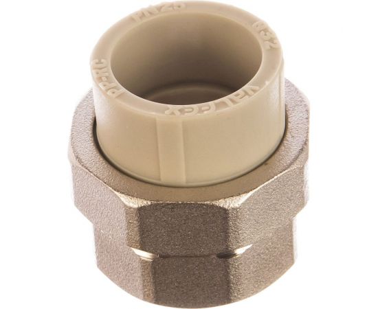 Комбинированная муфта VALFEX PP-R серая, разъем 32х1 1/4 дюйма ВР 10155132Г 127-0337 – изображение 2