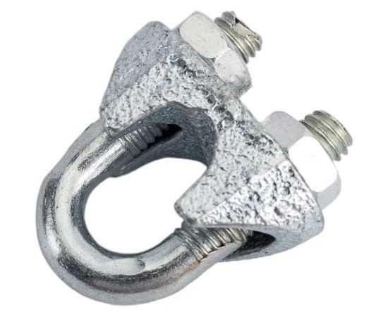 Зажим для стальных канатов vipкрепеж оцинкованный, 6 мм, 1 шт. 17806 VIP – изображение 2
