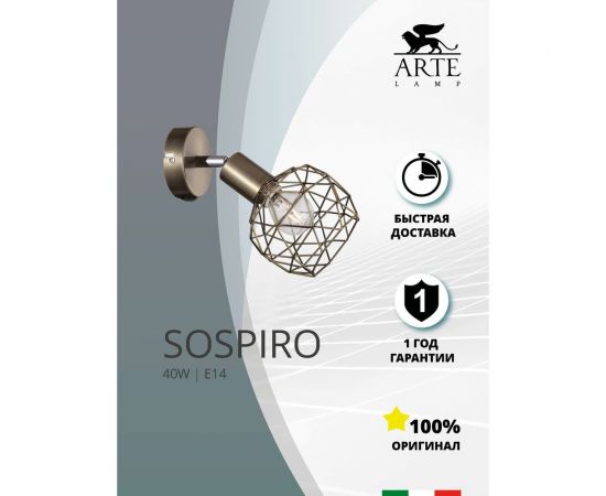 Настенный светильник Arte Lamp A6141AP-1AB – изображение 2