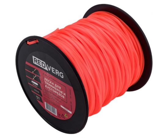 Леска для триммера 2,4 мм, 90 м, звездочка REDVERG 6615767 – изображение 2