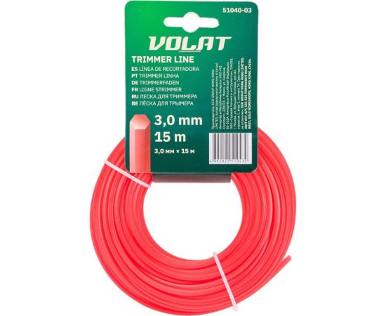 Леска 3 мм, 15 м, шестигранное сечение ВОЛАТ 51040-03 – изображение 2