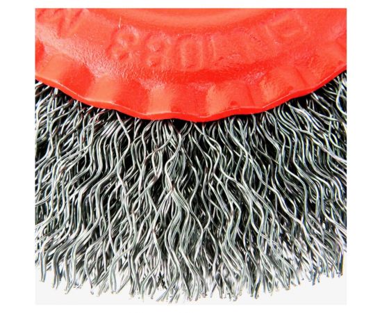 Щетка дисковая 125x8х22.2 мм, гофрированная сталь 0.35 мм для УШМ SIT 2499 – изображение 3