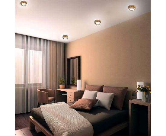 Светильник Gauss Backlight BL096 Кругл. Золото/Белый, Gu5.3, 3W, LED 3000K 1/30 – изображение 3