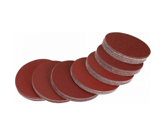 Набор шлифовальных кругов SD72 (72 шт; 125 мм; P40, P60, P80, P120, P180, P240, P320) DEKO 065-0670 – изображение 3